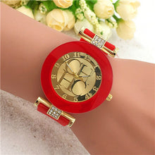 Load image into Gallery viewer, Simple leather Brand Geneva Casual Quartz Watch Women